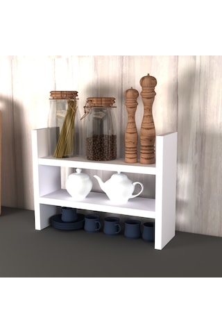 Ruum Store Ahşap Organizer Beyaz