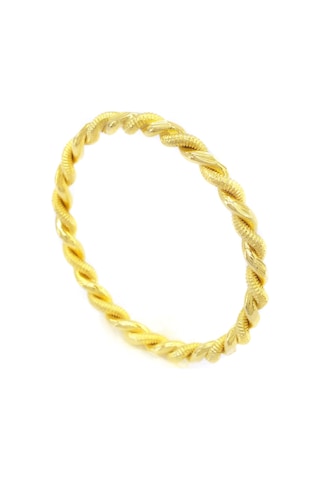 Bz 6.5 Mm 2li Adana Burması 22 Ayar Altın Kaplama Bilezik Blz-3021 Altın