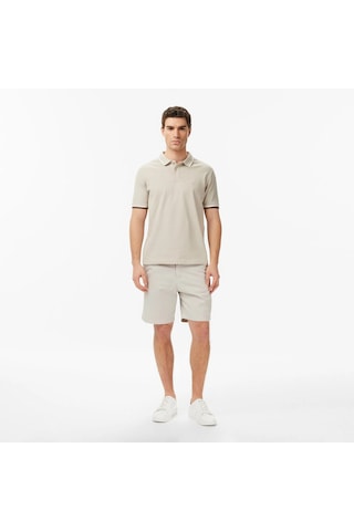 Nautica Regular Fit Polo Yaka Erkek T-shirt K65354t Bej
