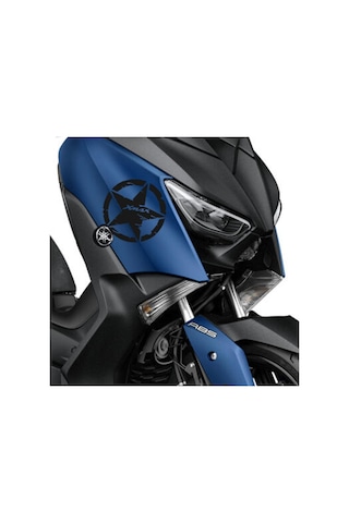Deeb Army Yamaha Xmax Yıldız Sticker Etiket Mat Siyah 2 Adet