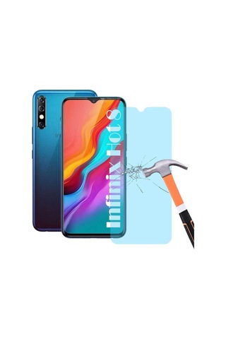 Logis İnfinix Hot 8 9d Mat Seramik Tam Kaplayan Ekran Koruyucu Cam