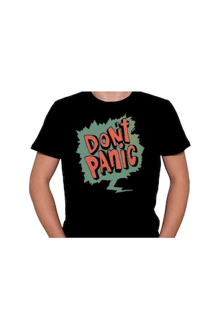 Dont Panic Panik Yok Rahatla Tişört Unisex T-shirt 001