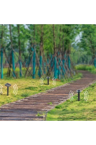 Springsun 2 Adet Güneş Enerjili Fare-üzümciği Repelleri: Ultrasonik Ve Titreşimli, 5 Gün Süreli Çalışma, Ip44 Su Geçirmez, Bahçe Ve Çim Alani İçin