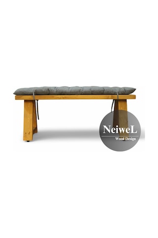 Neiwel Garden Nua Doğal Ahşap Bahçe Bank-40-60 Açık Ceviz