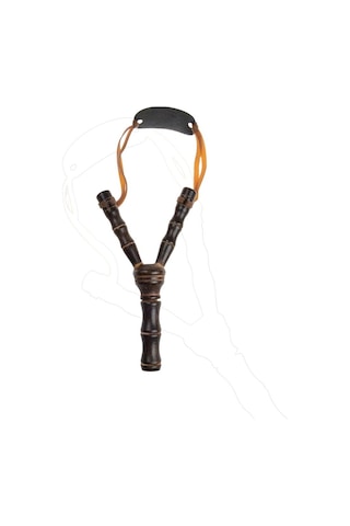 Suntek 5 Set Bambu Ahşap Sapan Çocuklar Çocuklar Için Atış Koyu Kahverengi