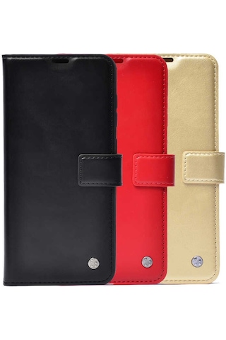 Samsung Galaxy Uyumlu A04e Kılıf Zore Kar Deluxe Kapaklı Standlı Kılıf Standlı Cüzdan Kılıf