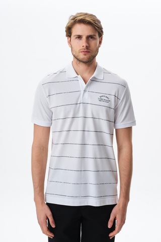 AR-MA Arma Erkek Basic Regular Fit % 100 Pamuk Pike Polo Yaka Tişört Y29374355702 Beyaz