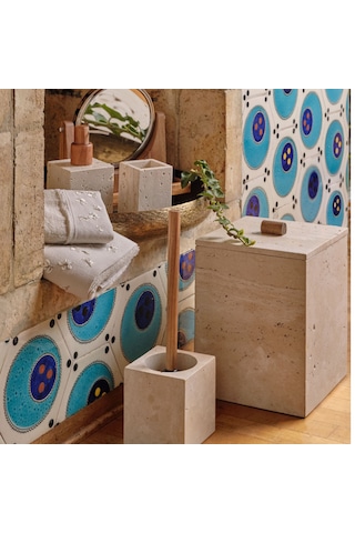 Linens Marble 7x7x11 Cm Diş Fırçalık Çok Renkli