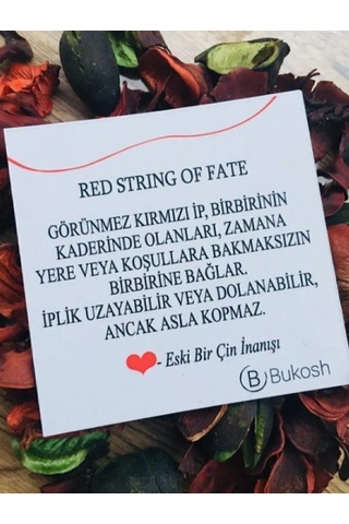 Red String Kırmızı Ip Çift Bileklik Kırmızı