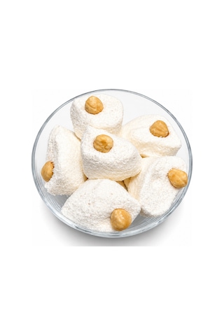 Lokum Fındıklı Beyaz - 250 Gr