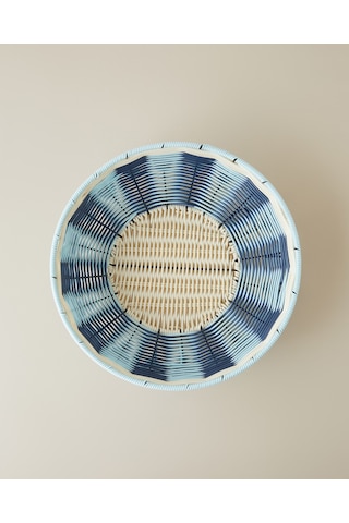 Coastlinear Plastik Sunumluk 30 Cm Mavi - Krem