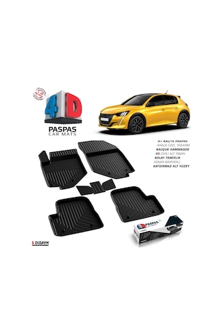 Peugeot 208 4d Havuzlu Paspas 2019 Üzeri A+kalite