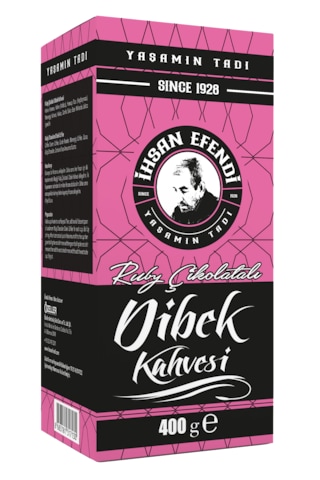 İhsan Efendi Ruby Çikolatalı Dibek Kahvesi Kutu 400 G İhsan Efendi Ruby Çikolatalı Dibek Kahvesi Kutu 400 G