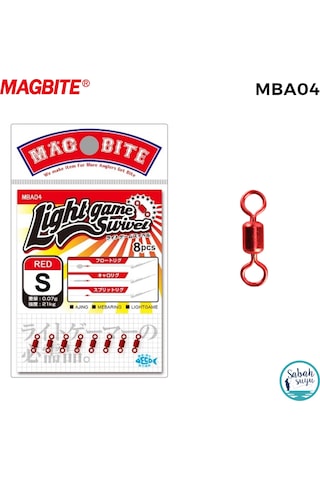 Magbite Light Game Swivel Fırdöndü Kırmızı S 8 Adet Standart