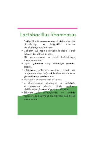 Microbiome Lactobacillus Rhamnosus 30 Kapsül