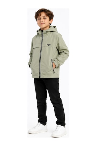 İrem Çocuk Giyim Erkek Çocuk /kız Çocuk Nova Kumaş Kapüşonlu Fermuar Kapamalı Astarlı Fermuar Cepli Yeşil Renk Mevsimlik Mont Yeşil