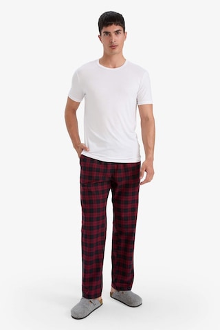 Defacto Regular Fit Cepli Uzun Kareli Pijama Altı F5217ax25wnnv147 Lacivert