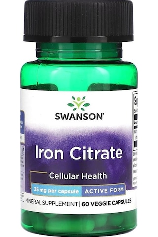 Iron Citrate 25 Mg 60 Kapsül