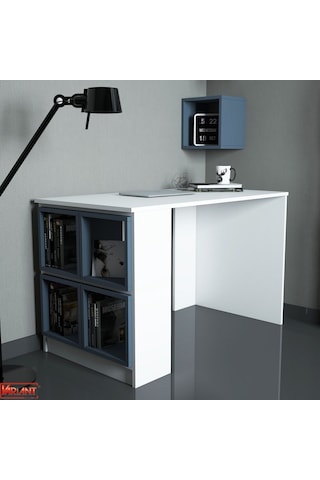 Variant Variant Box Çalışma Masası - Beyaz / Mavi Beyaz