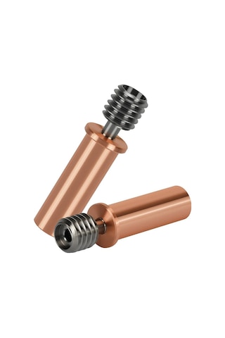 Jeemson Anycubic Kobra2 Serisi İçin Titanyum+bakır İki Metal Isı Yalıtımlı Gırtlağı, 450-500 C Dayanıklı, 2 Adet, M6 Dişli, 1.75mm Sarf Malzemesi Uyumlu