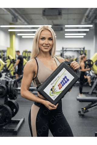 Ckspor 10 Kg Renkli Ve Çantalı Vinil Dambıl Seti Demir Dolgulu, Vinly Kaplamalı Konforlu Fitness Ağırlık Seti