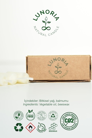 4'lü %100 Doğal Çocuklar İçin Pasta Mumu