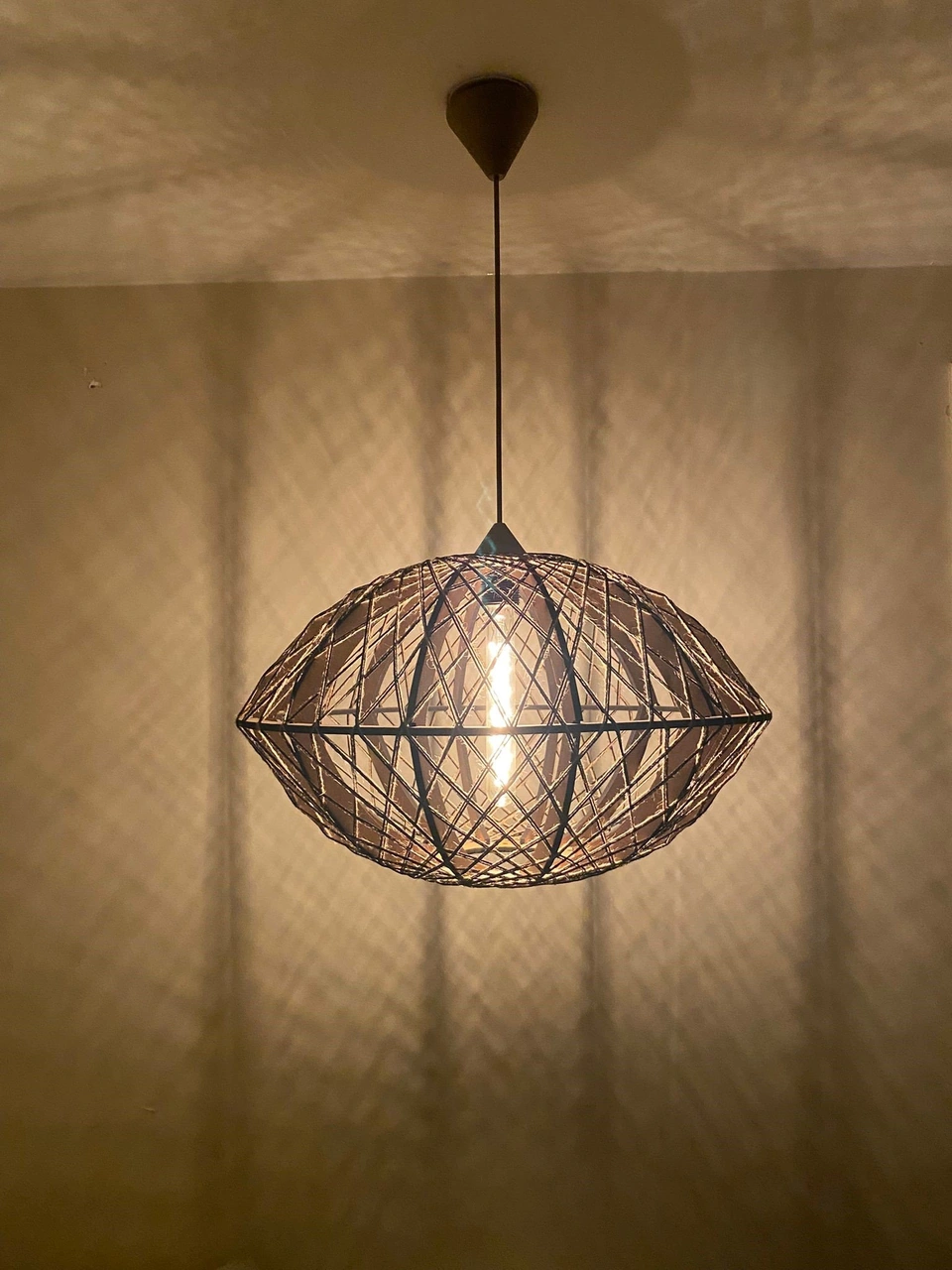 Bohem,rustik,modern,jüt,hasır,doğal,el Yapımı Sarkıt Avize Renkli