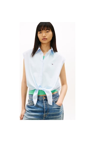 Tommy Jeans Mavi Kadın Gömlek Tjw Tıe Front Poplın Shırt-16166