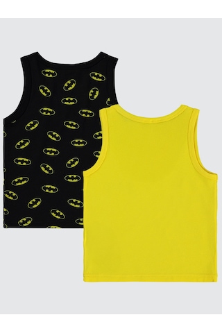 Batman Erkek Çocuk 2'li Atlet Set 2-10 Yaş Sarı