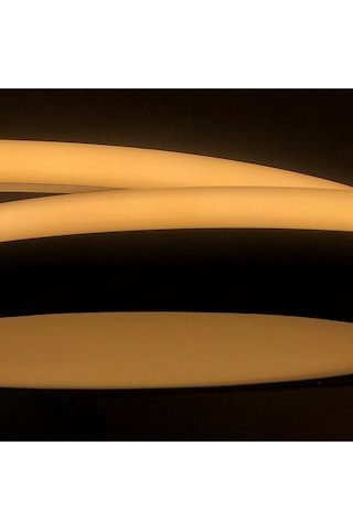 Tavan Led Avize Birmingham Salto Plafonyer 40cm Siyah - Sarı