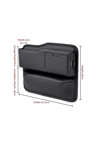 Ulzyvf Araç Kolçak Organizatörü - Pu Deri Çok Amaçlı Depolama Çözümü