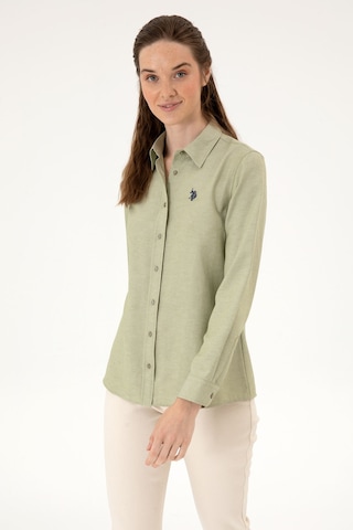 U.s. Polo Assn. Kadın Açık Haki Gömlek Basic 50316711-vr183 Acık Hakı