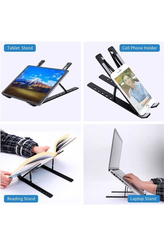 Zore F1 Ayarlanabilir Tablet Laptop Standı Gümüş