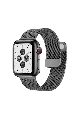 Forzacase Apple Uyumlu Watch 10 Series 46mm İle Metal Mıknatıslı Kordon Kayış - Fc157 Siyah