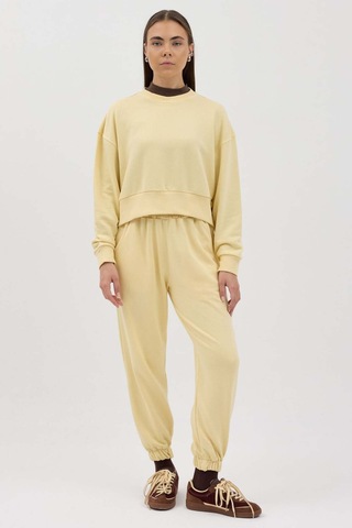 Buly Cozy Bisiklet Yaka Sweatshirt Butter Sarı
