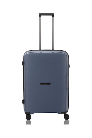 Baggaj V2408 Policarbon Valiz Siyah Set Blue