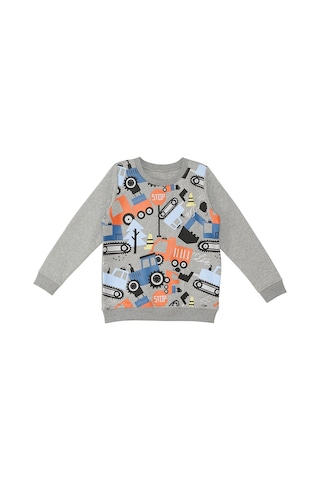 Sevimli Arabalar Erkek Çocuk Uzun Kollu Sweatshirt
