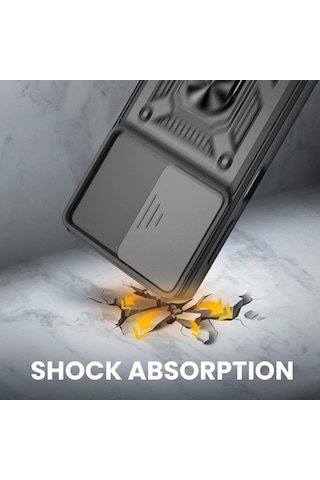 Samsung Uyumlu Galaxy A73 Kilif Sert Silikon Tank Aramid Sürgülü Vega Yü 545297750