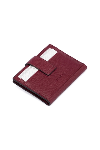 Tergan Bordo Deri Erkek Kredi Kartlık - S1kk00001617-m71 Bordo