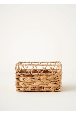 Bella Maison Vesna Dekoratif Sepet Naturel 25x18x14 Cm Ekru