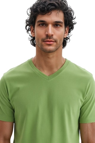 Arma Ar-ma Erkek V Yaka Tişört Baskisiz Basic Örme Kumaş Regular Fit %100 Pamuk 30/1 Penye Süprem Y31364408102 Yeşil-y1