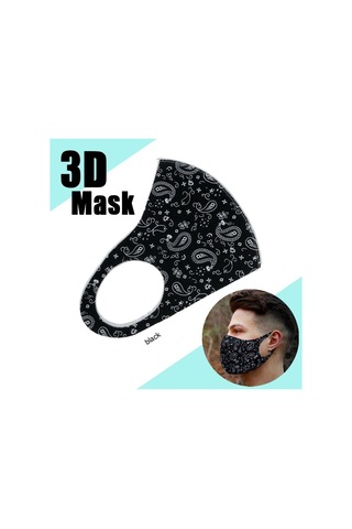 Yeni 1 Adet Unisex Yaz Ince Kesit Nefes Maskesi Toz Geçirmez Anti-uv Yeniden Kullanılabilir Yıkanabilir Baskılı Yarım Yüz Ağız Kül