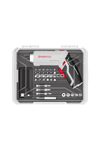 Specco  Akülü Tornavida 3,6 V + 33 Parça Set XSP3.6V-3011