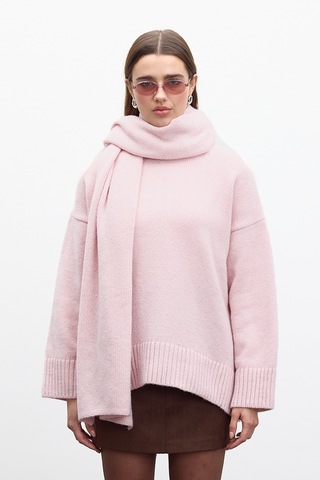 Yumuşak Atkı Pembe Pembe