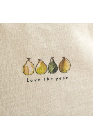Chakra Pear Fırfırlı Tshirt Ekru