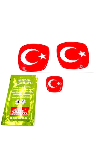 Doblo Fiorino Uyumlu Üçlü Ay Yıldız Logo Seti Ön-arka-direksiyon