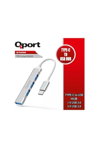 Qport 4 Port Type-c To Usb Çoklayıcı Q-tuc05
