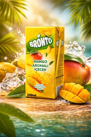 Bronto Mango Aromalı İçecek 200 Ml X27 Adet