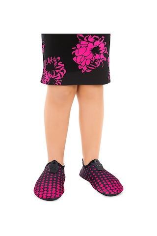 Kiko Kids Point Havuz Plaj Kız Çocuk Deniz Ayakkabısı 7514 Siyah - Fuşya Siyah - Fuşya
