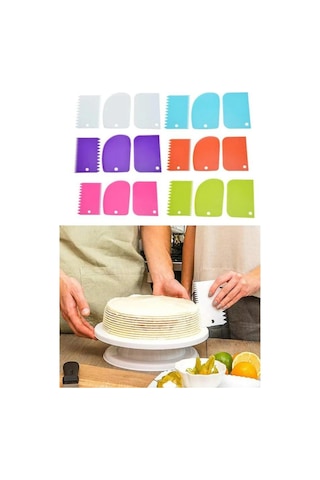 Yayke 3lü Set Hamur Kesme Ve Kazıma Şekillendirici Aparatı